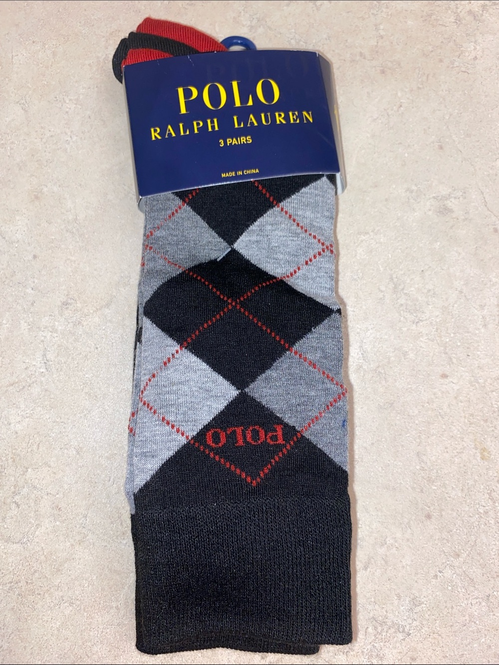 Mens 3pk POLO RALPH LAUREN socks